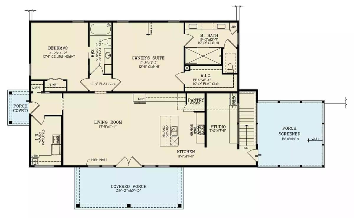Check Out the Spacious Living Room and Screened Porch Layout