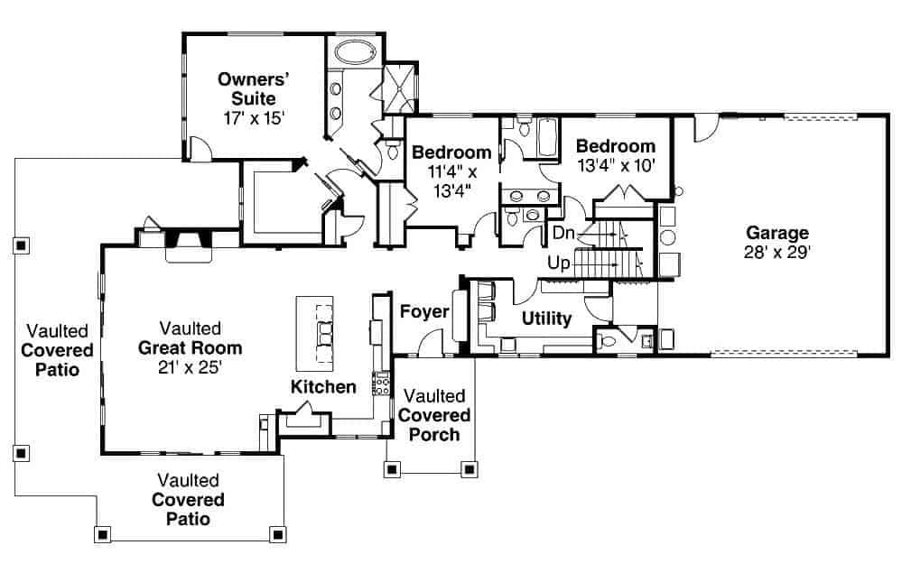 Explore This Spacious Floor Plan with Vaulted Ceilings