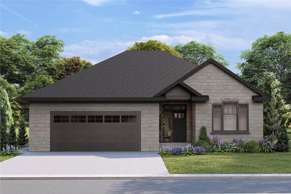 Simple Elegance in a Stone-Front Bungalow