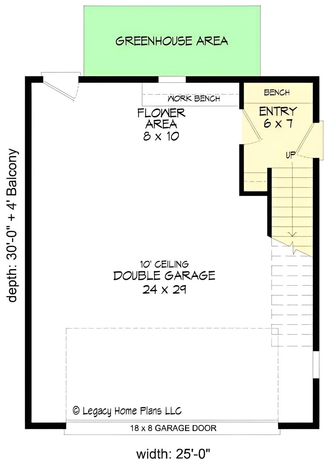 Explore the Thoughtful Design of This Double Garage with Greenhouse