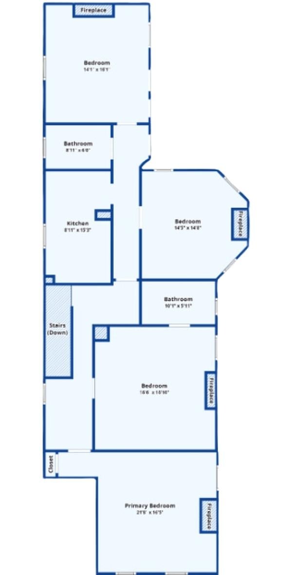 Explore This Thoughtfully Laid-Out Floorplan with Multiple Fireplaces
