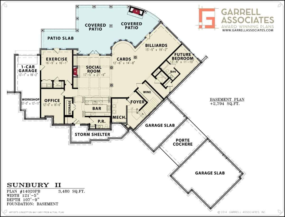 Explore the Versatile Spaces in This Sunbury II Basement Plan