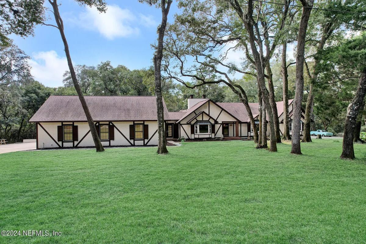Tudor-Style Ranch with Striking Timber Detailing
