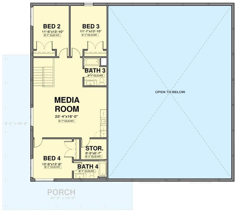 Explore the Spacious Media Room in This Floor Plan