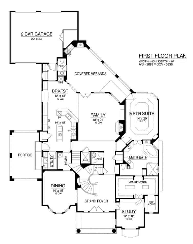 Explore the Expansive Covered Veranda in This Floor Plan