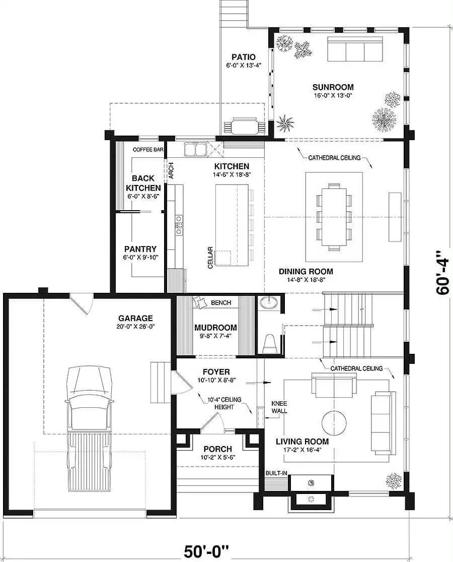 Explore This Thoughtfully Designed Open-Concept Floor Plan