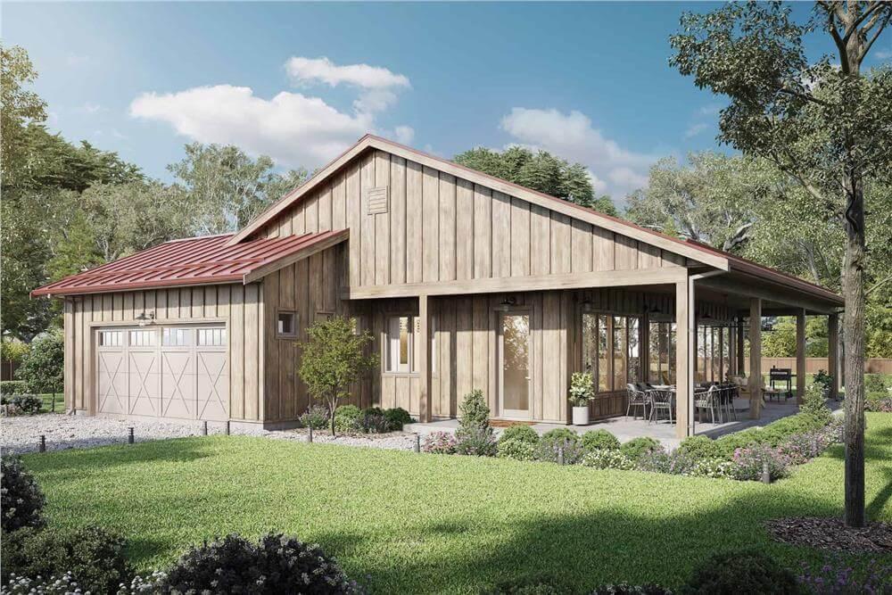 Check Out the Metal Roof on This Timber-Clad Retreat