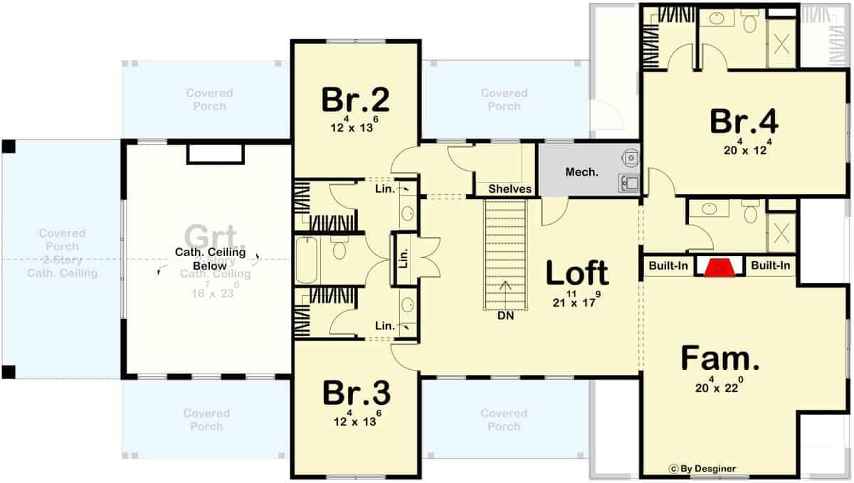 Explore the Versatile Loft and Spacious Family Room