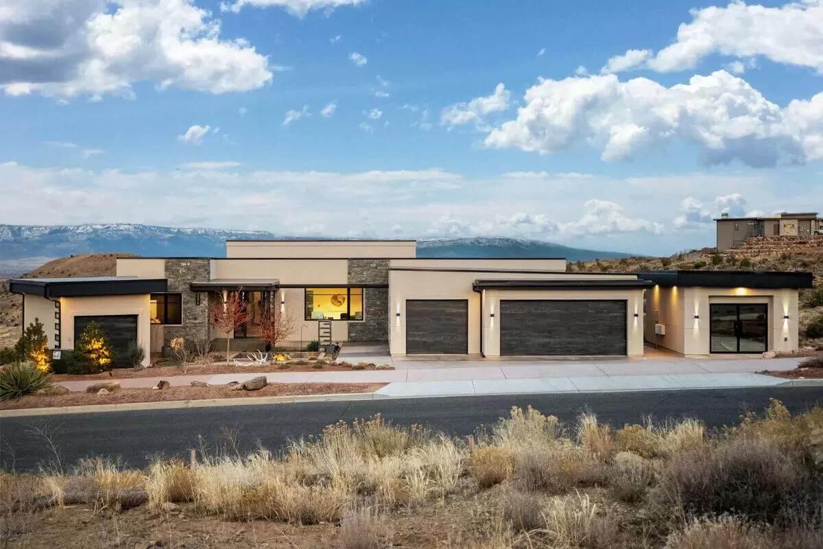 Modern Desert Home with Striking Stone Accents