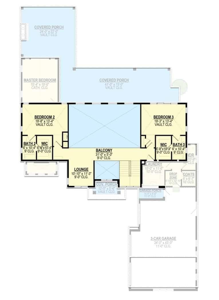 Explore the Spacious Upper Floor Layout with Vaulted Ceilings