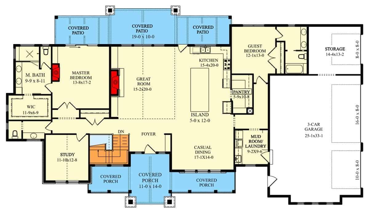 Explore the Flow of This Open-Concept Floor Plan with a Central Great Room