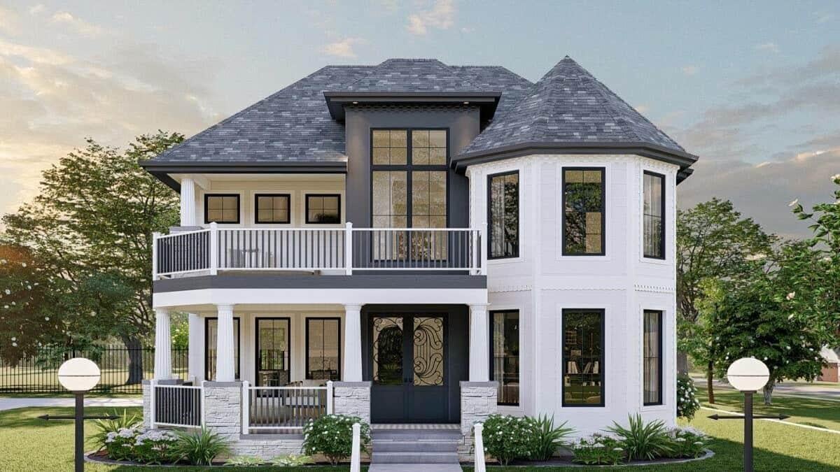 Victorian Charm Meets Modern Elegance with Stunning Bay Windows