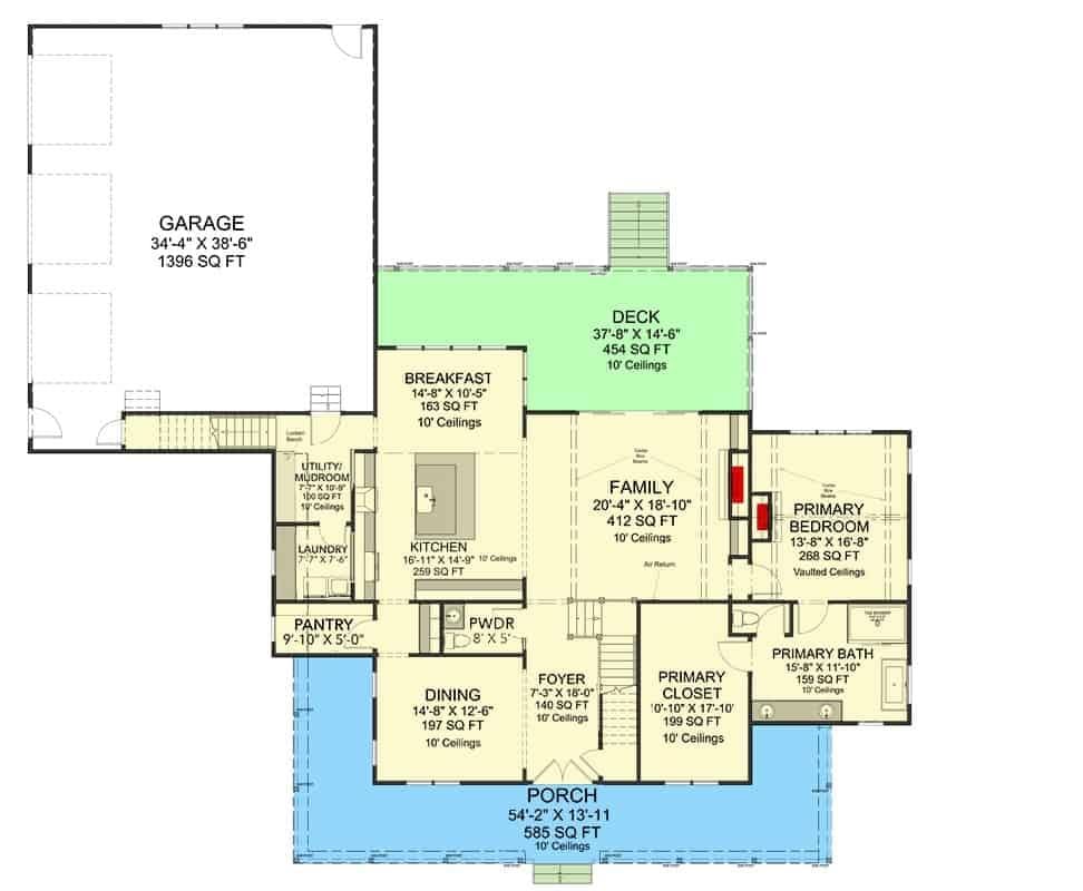 Explore the Open-Concept Layout with a Spacious Family Room