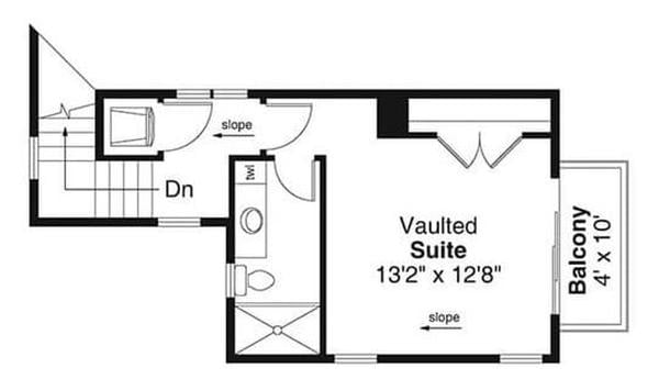 Explore This Vaulted Suite with Private Balcony