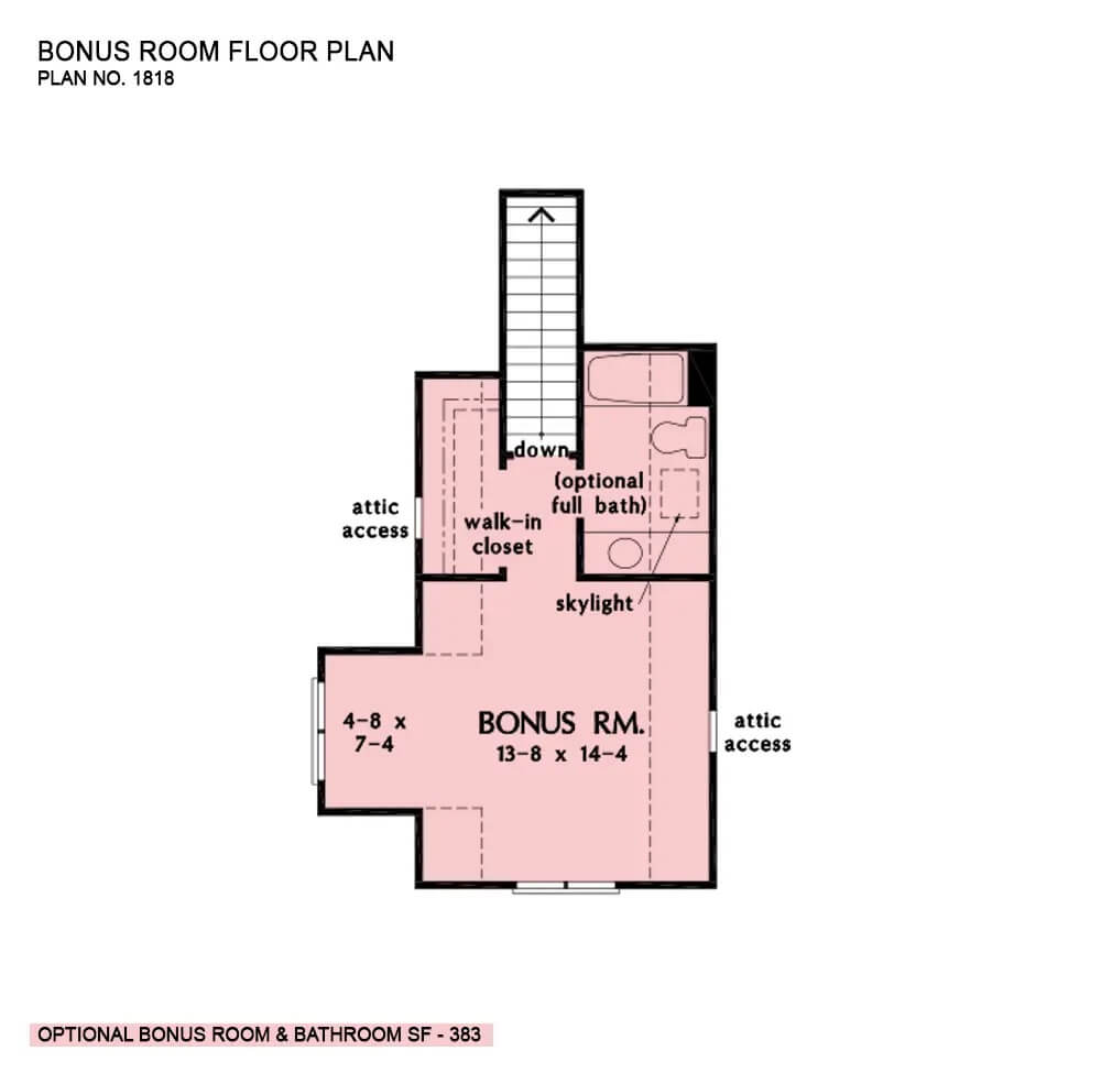 Bonus Level Floor Plan