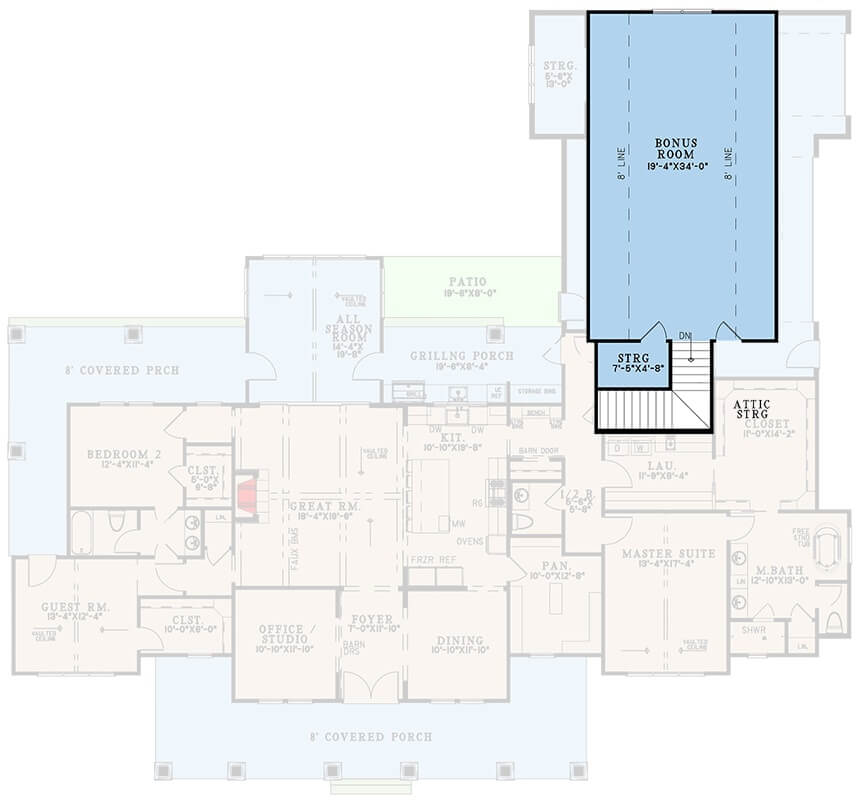 Bonus Level Floor Plan