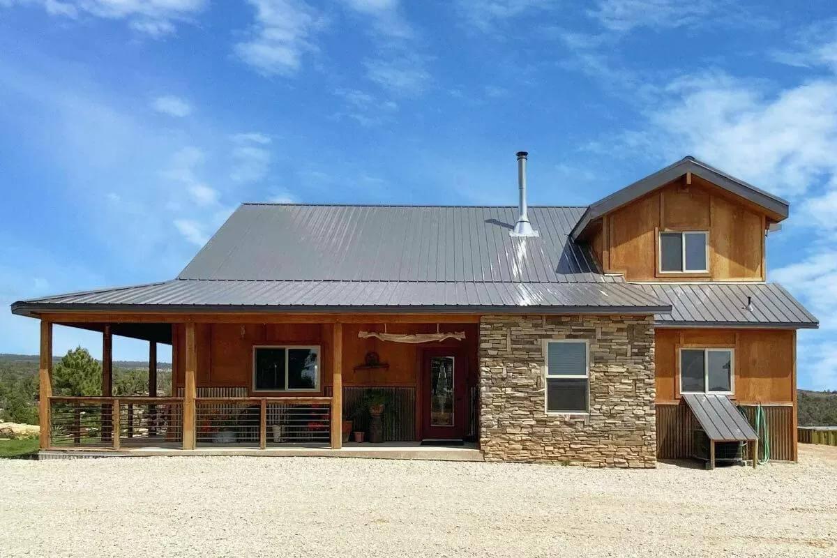 Rustic Charm with a Modern Roofline