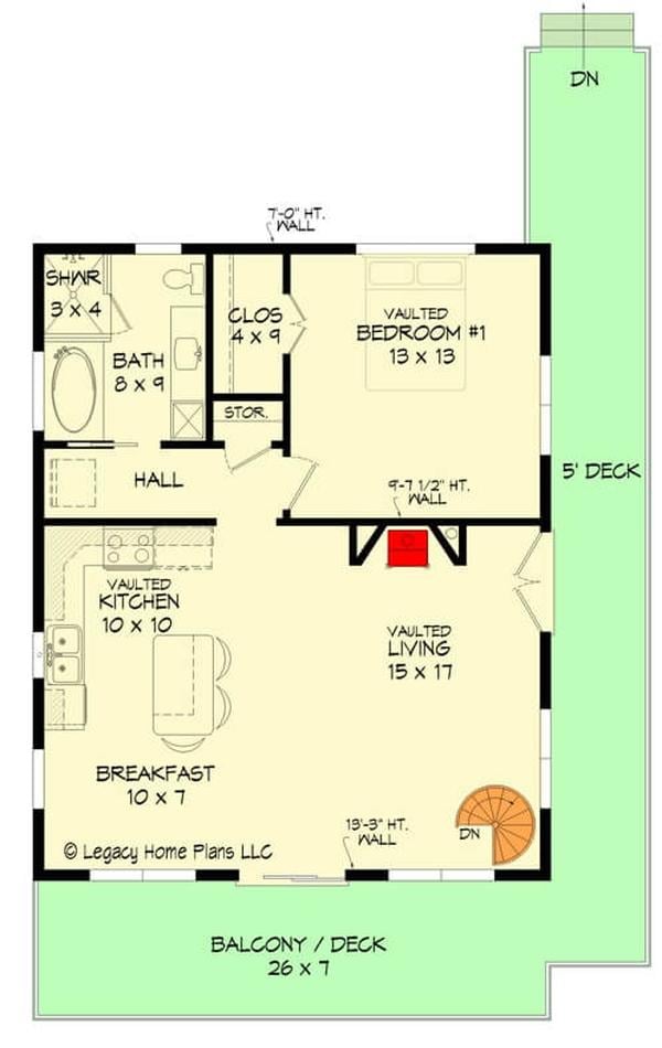 Exploring the Compact Layout with Vaulted Ceilings