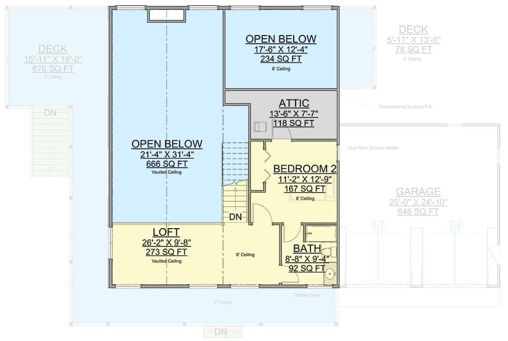 Exploring the Upper-Level Layout with Vaulted Ceilings