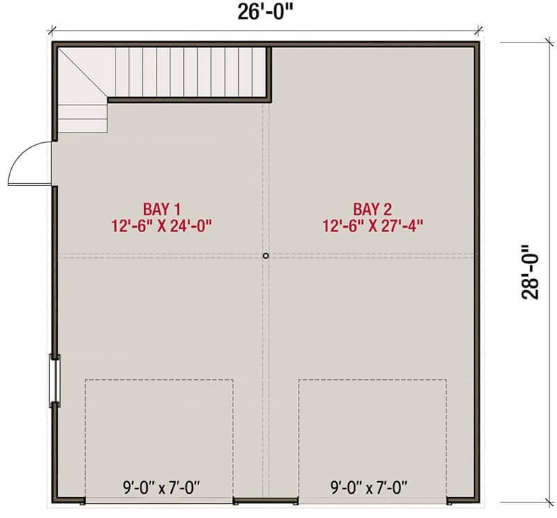 Explore This Efficient Two-Bay Garage Layout
