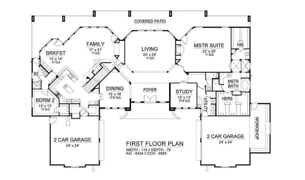 Explore the Spacious Layout of This First Floor Plan