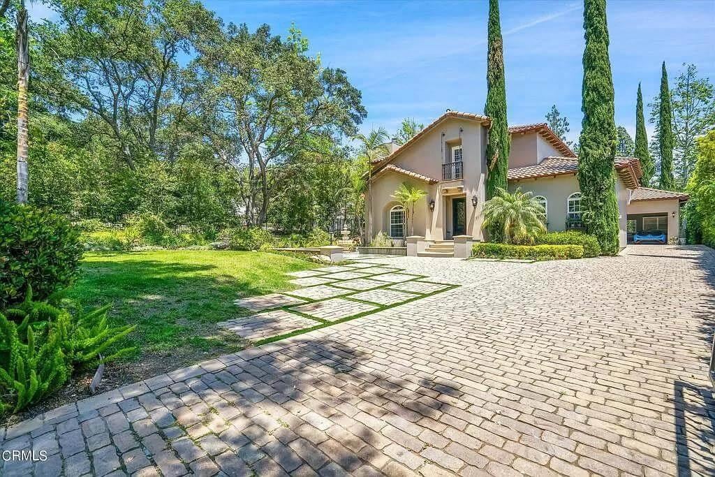 Mediterranean Retreat with Elegant Cypress Accents