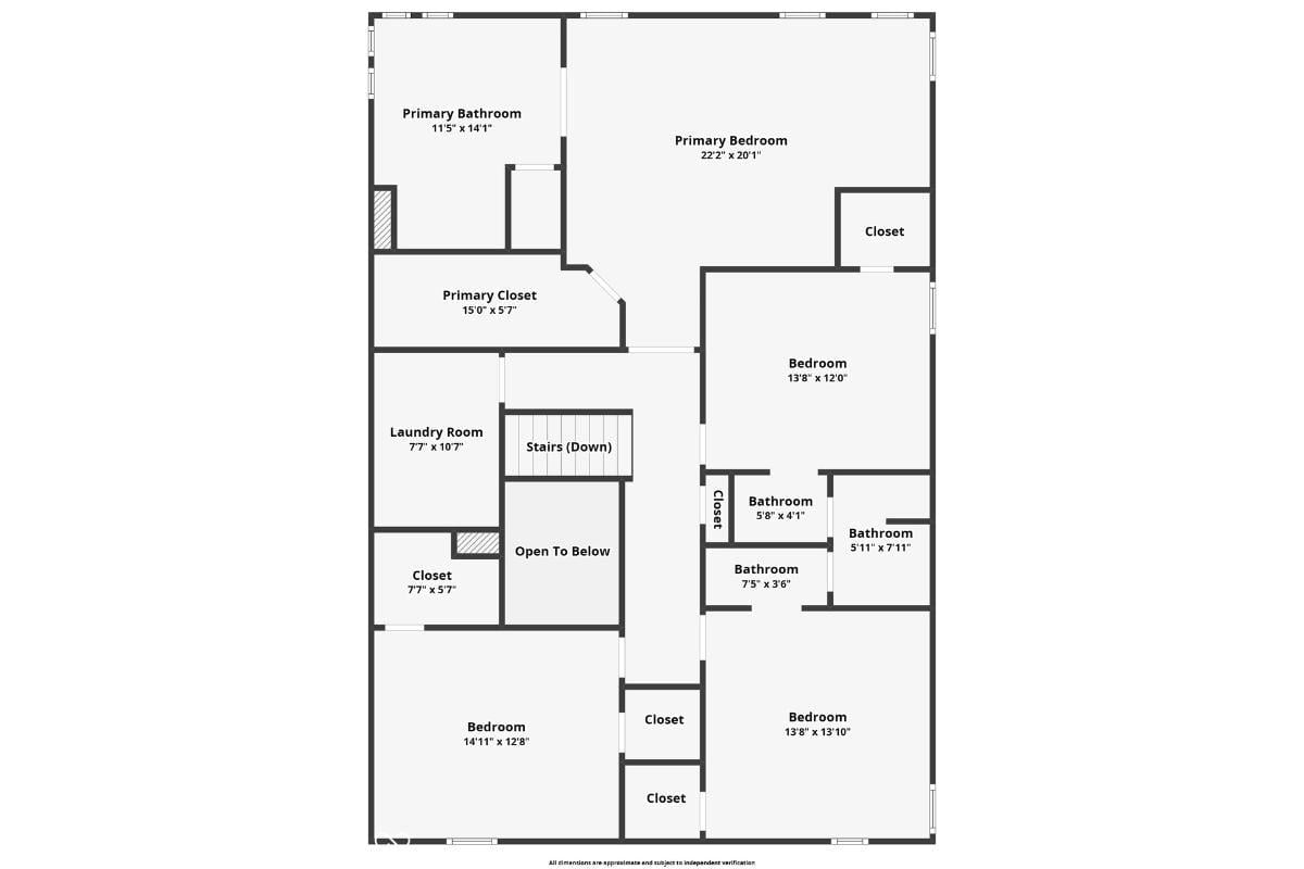 Explore the Efficient Layout of This Upper Level Floorplan