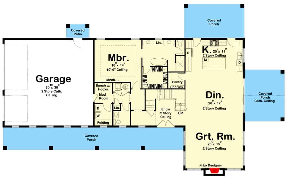 Explore the Flow of This Open-Concept Floor Plan with Central Great Room