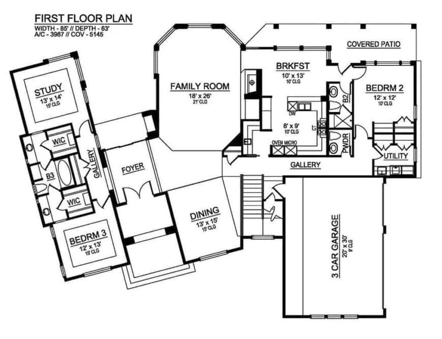 Explore the Spacious Family Room in This Thoughtfully Designed Floor Plan