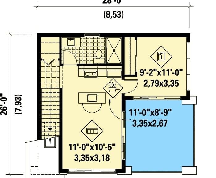 Compact Living: Efficient Layout with Dual-Story Design