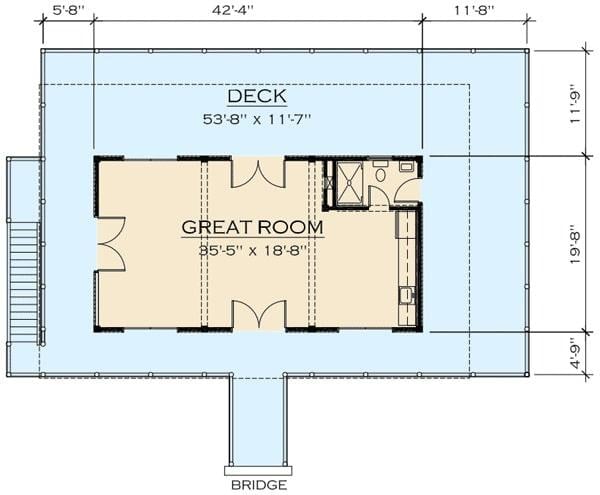 Explore the Spacious Great Room with Adjacent Deck