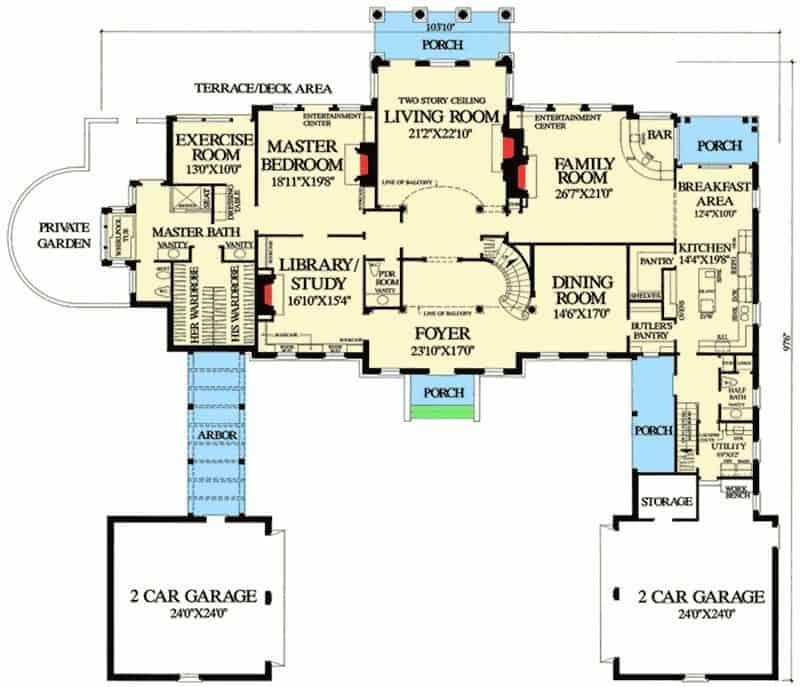 Explore This Expansive Home Layout with a Dual Garage