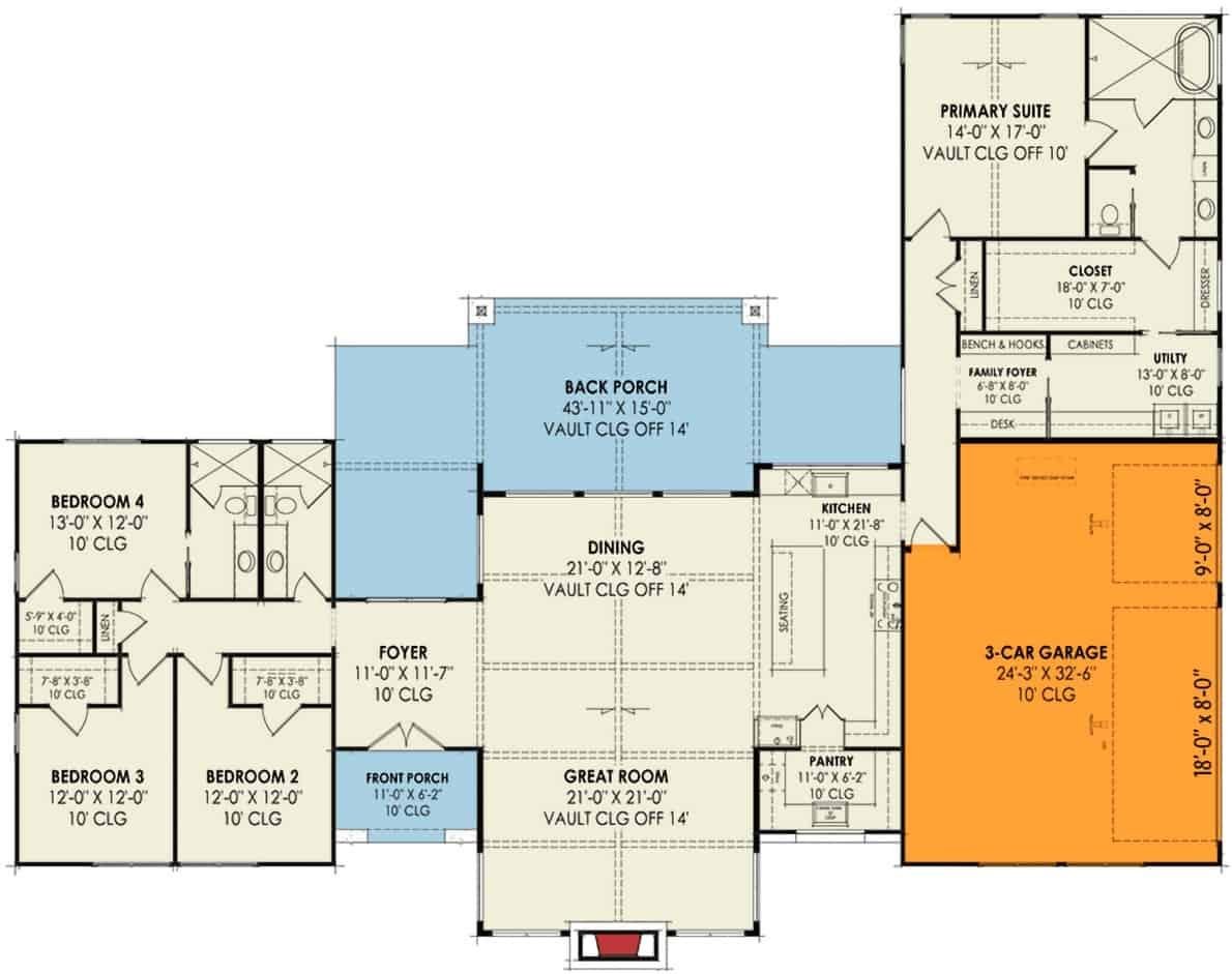 Explore This Thoughtfully Designed Open-Concept Floor Plan