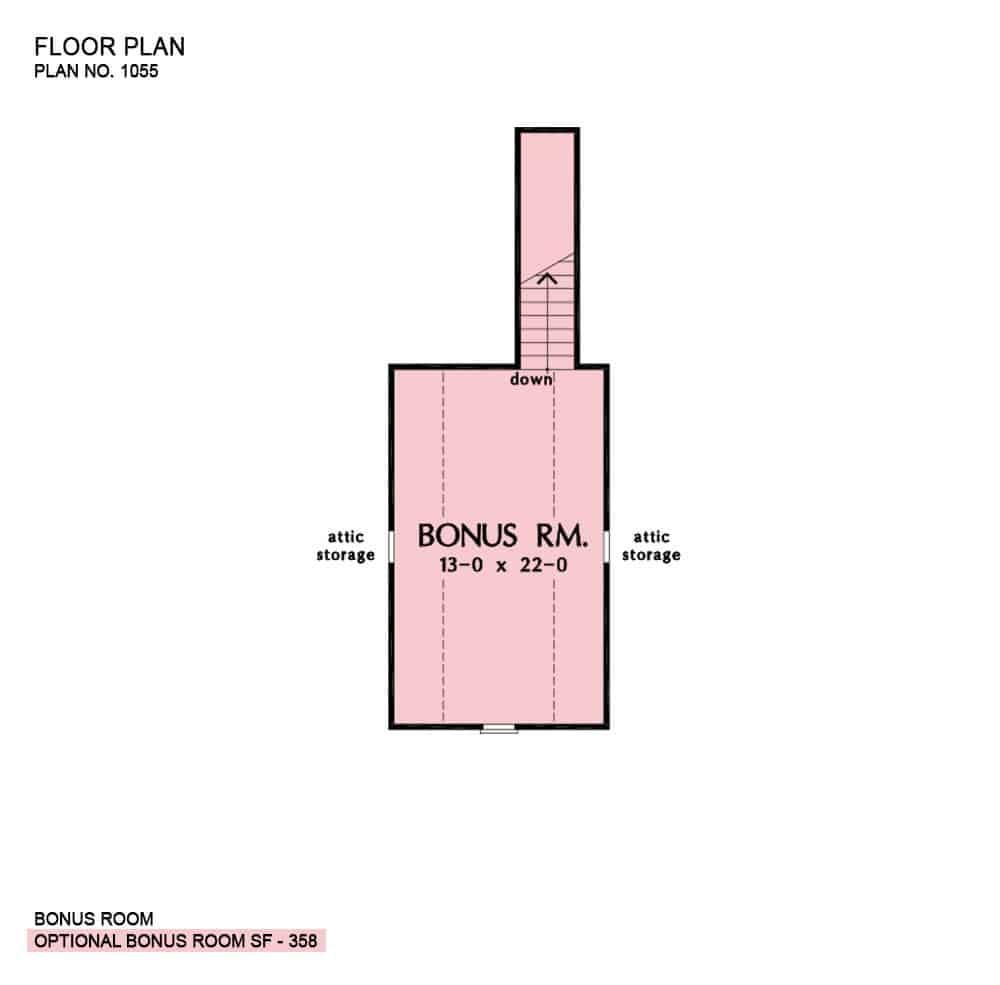Explore the Versatile Bonus Room in This Floor Plan
