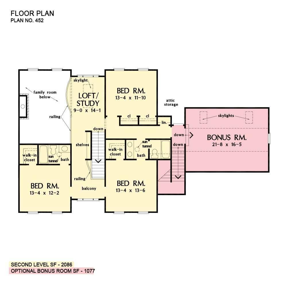 Explore the Versatile Bonus Room in This Floor Plan