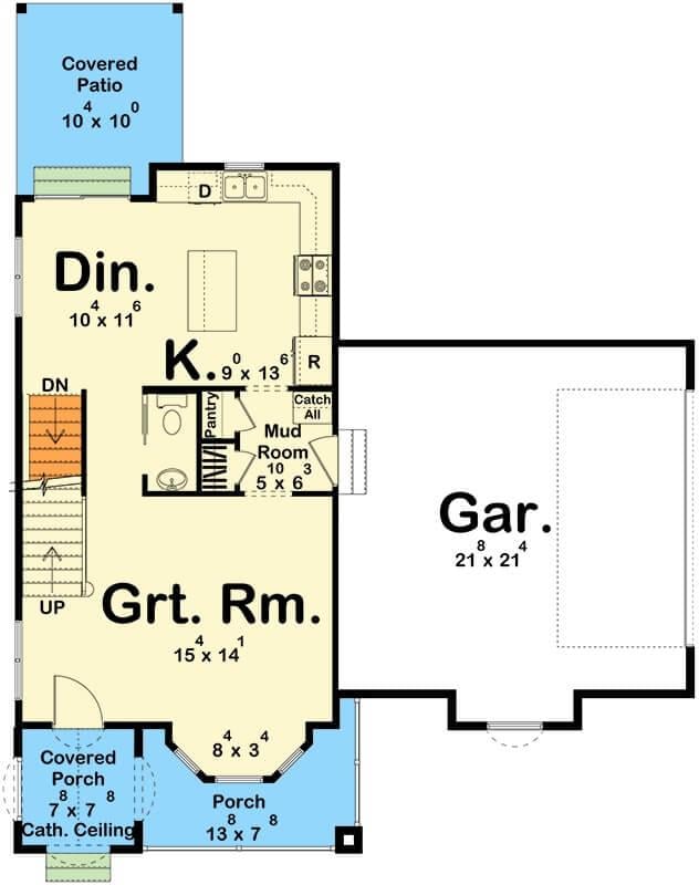 Explore This Thoughtfully Laid-Out Main Floor Plan with Mud Room Convenience