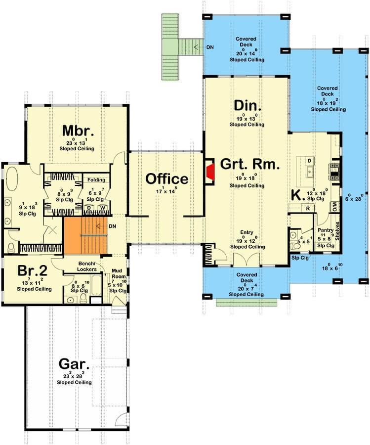 Explore the Spacious Open-Concept Layout with Multiple Decks