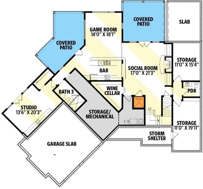 Explore This Floor Plan with a Dedicated Game Room and Wine Cellar