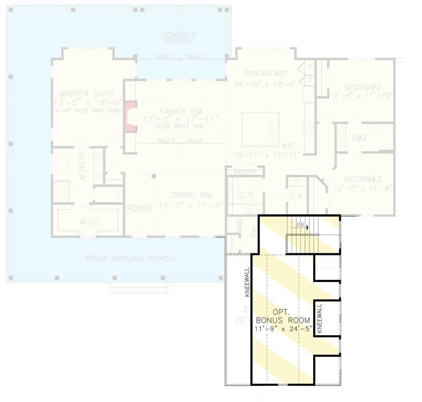 Explore the Versatile Bonus Room Option in This Floor Plan