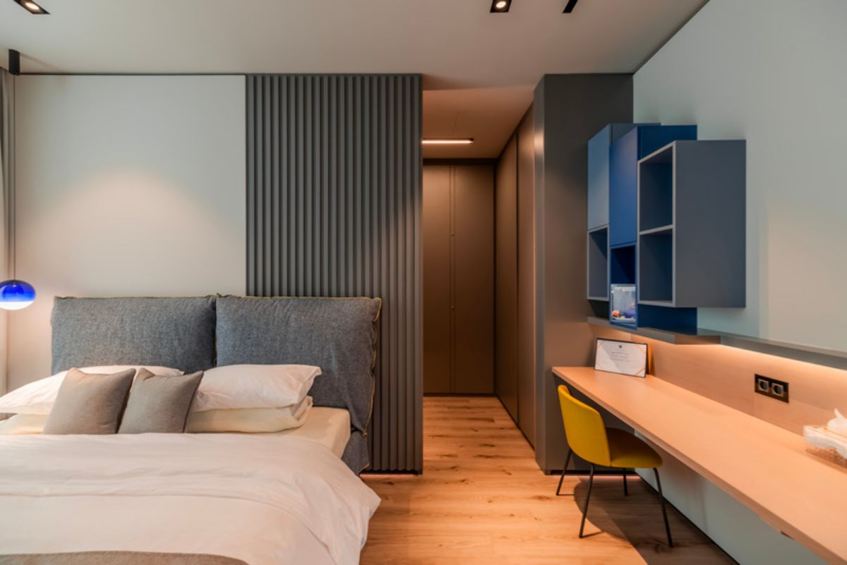 Bedroom with study table