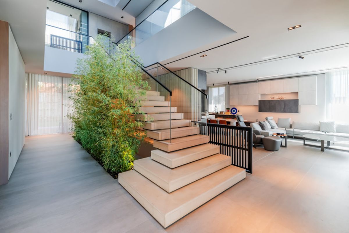 Staircase to second floor