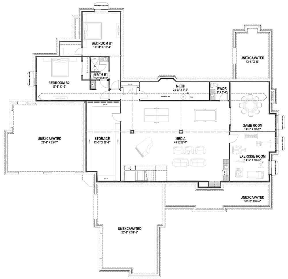 Lower Level Floor Plan