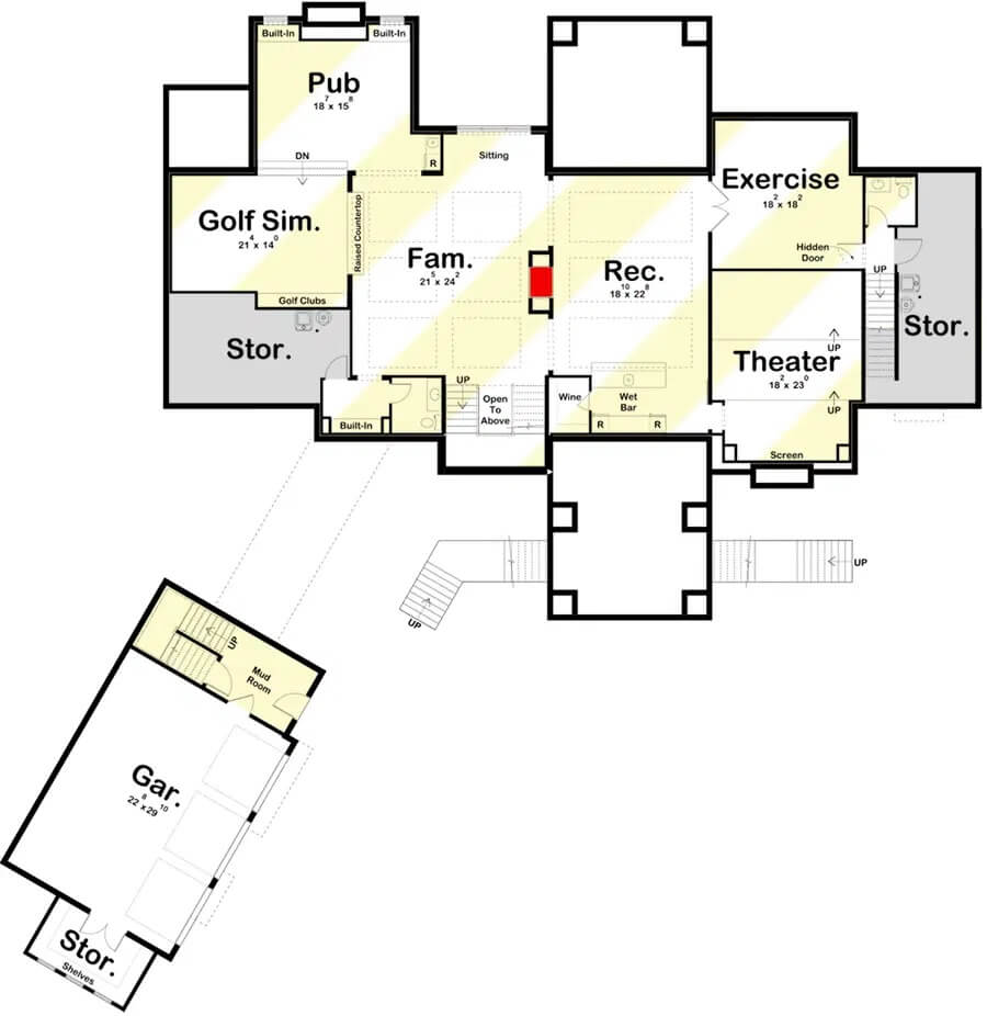 Lower Level Floor Plan