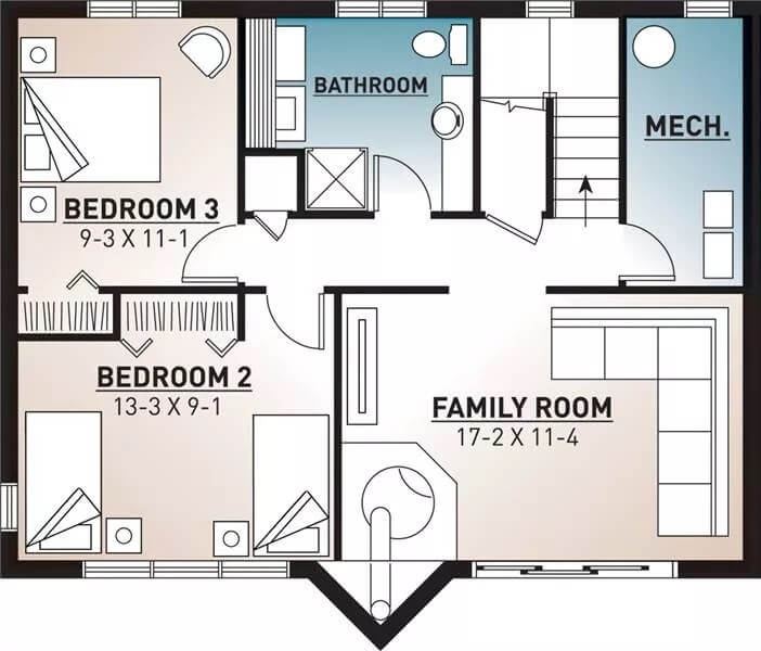 Lower Level Floor Plan