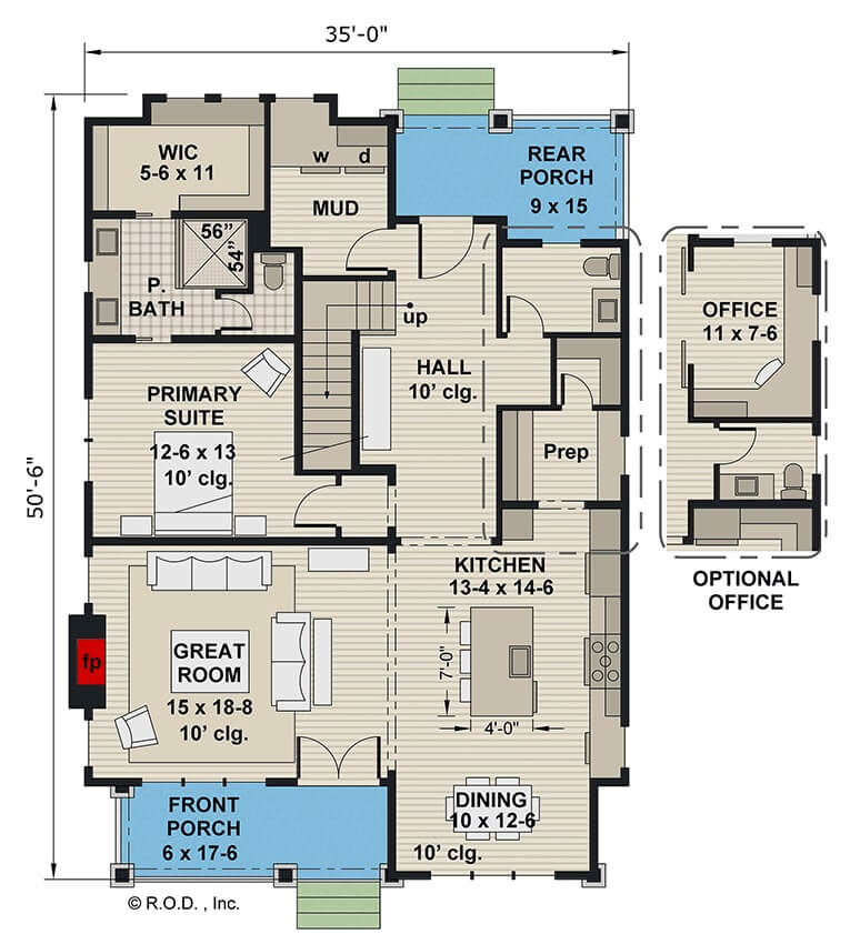 Main Level Floor Plan