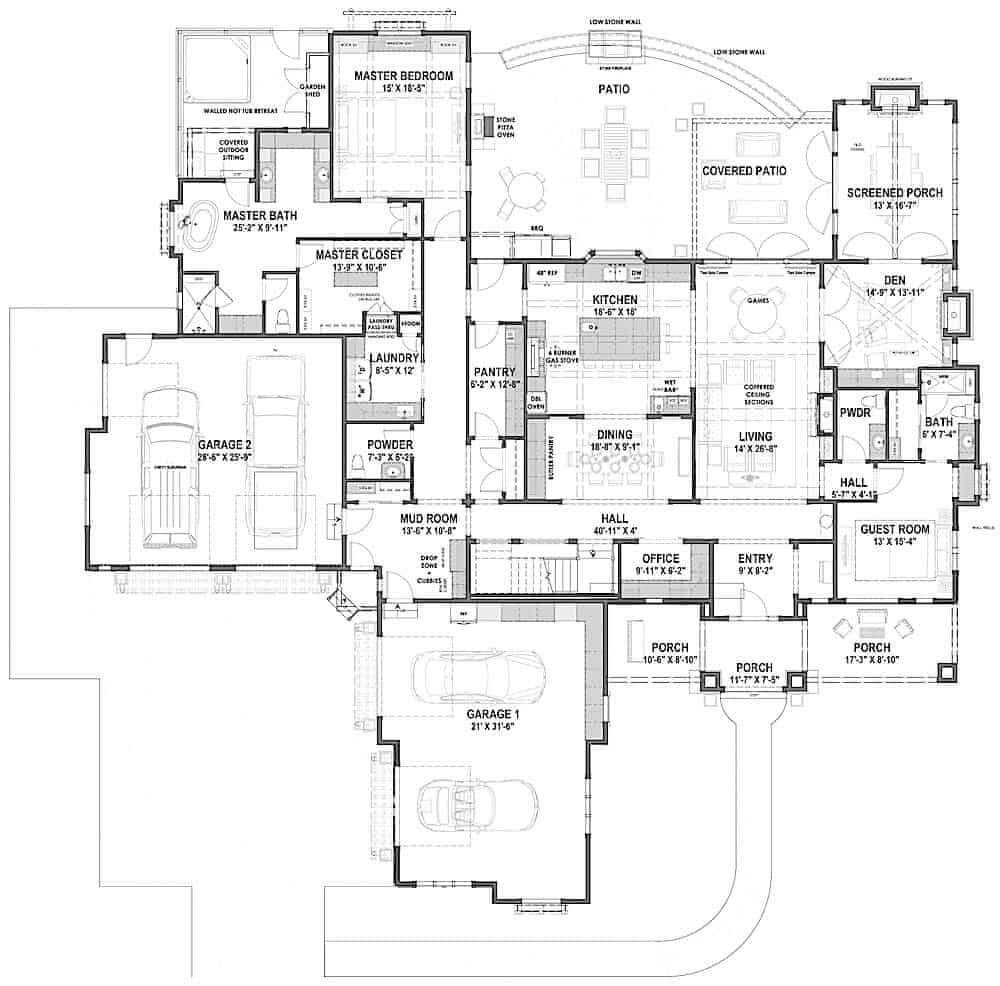 Main Level Floor Plan