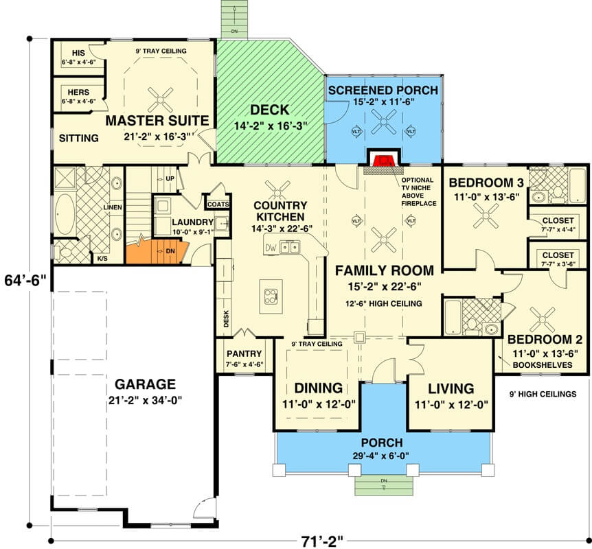 Main Level Floor Plan