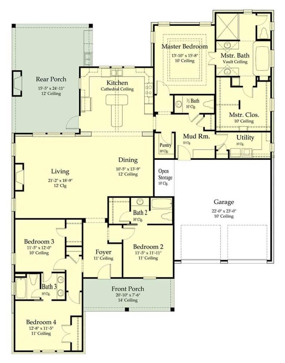 Main Level Floor Plan