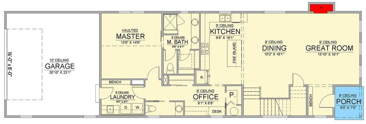 Main Level Floor Plan