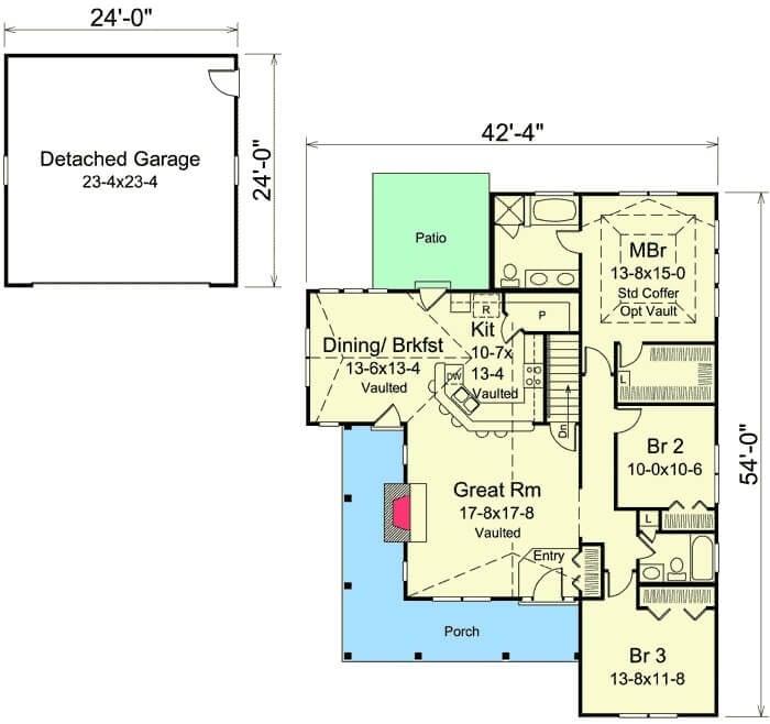 Main Level Floor Plan
